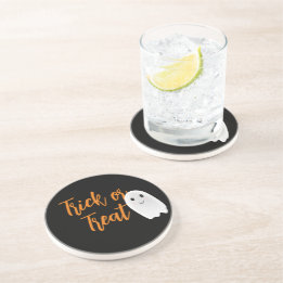 Trick or Treat Ghost Halloween Coaster
