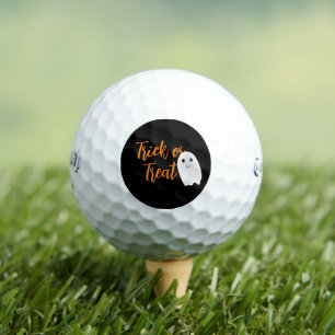 Trick or Treat Ghost Halloween Golf Balls