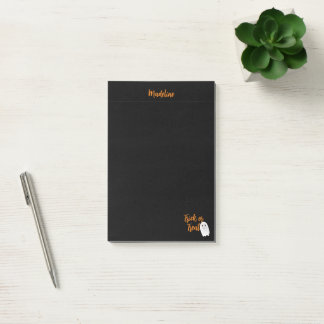 Trick or Treat Ghost Halloween Post-it Notes