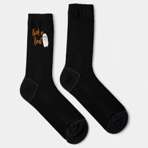 Trick or Treat Ghost Halloween Socks