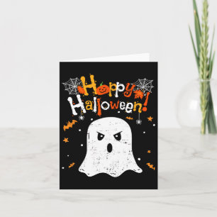 Trick Or Treat Ghost Happy Halloween For Men Women Card