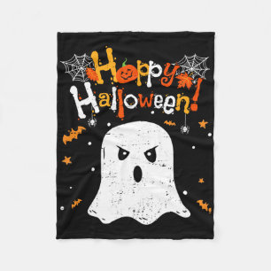 Trick Or Treat Ghost Happy Halloween For Men Women Fleece Blanket