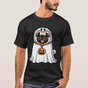 Trick-or-Treat Ghost Pug T-Shirt