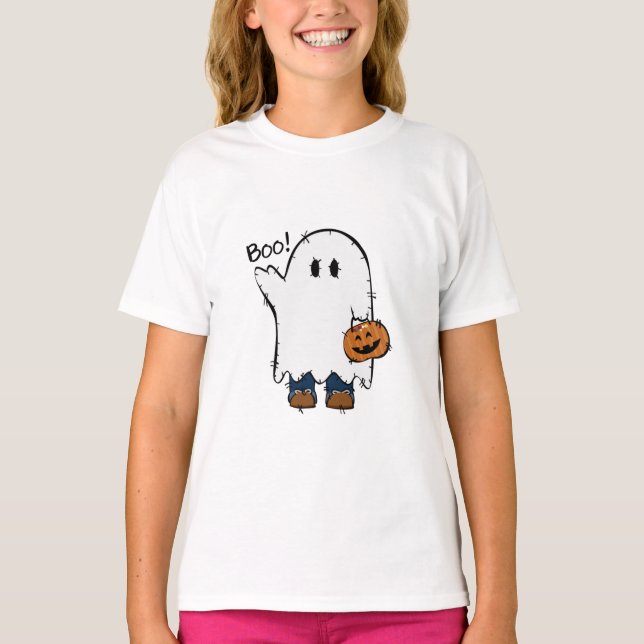Trick-or-Treat Ghost T-Shirt (Front)