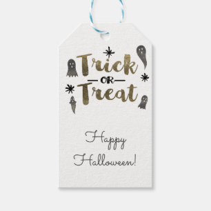 Trick or Treat Ghosts Chic Halloween Party Favour Gift Tags