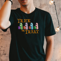 Trick or Treat Ghosts Halloween Tee