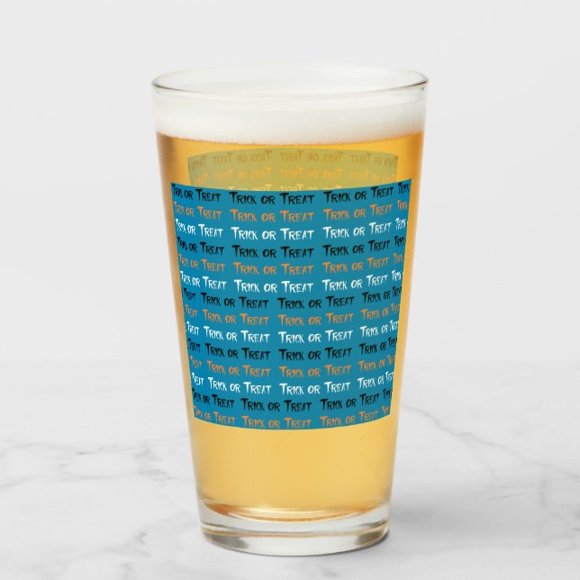 Trick Or Treat Glass (Back Filled)