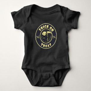 Trick or treat Grim Reaper starbucks logo coffee Baby Bodysuit