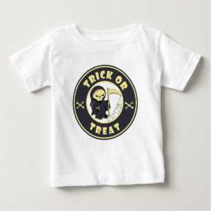 Trick or treat Grim Reaper starbucks logo coffee  Baby T-Shirt