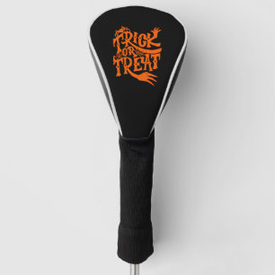 Trick Or Treat  Grunge Halloween Design Golf Head Cover