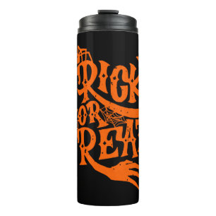 Trick Or Treat  Grunge Halloween Design Thermal Tumbler