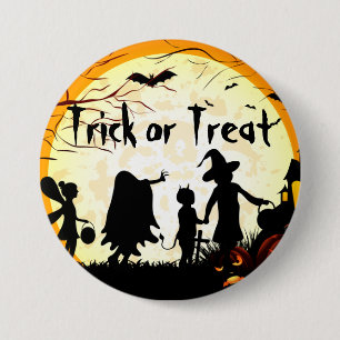Trick or Treat Halloween 2¼ Inch Round Button