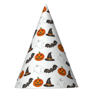 Trick-or-Treat Halloween Bat Pumpkin Ghost Witch Party Hat