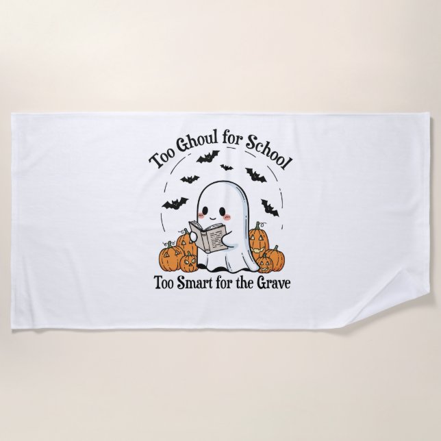 Trick or Treat Halloween Beach Towel (Front)
