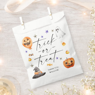 Trick or Treat Halloween Birthday Favour Bags