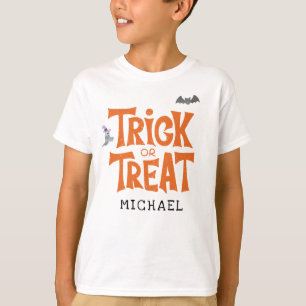 Trick or Treat Halloween Birthday Party Custom T-Shirt