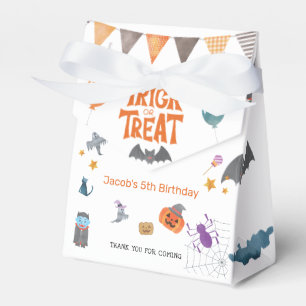 Trick or Treat Halloween Birthday Party Favour Box