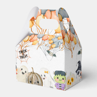 Trick or treat Halloween birthday party Favour Box