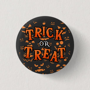 Trick or Treat Halloween Buttons Pins