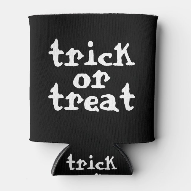 Trick Or Treat Halloween Can Cooler (Front)