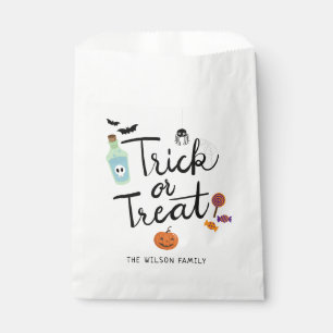 Trick or Treat Halloween Candy Favour Bags