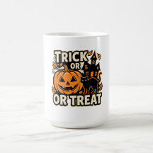 Trick or Treat Halloween Cat Patch