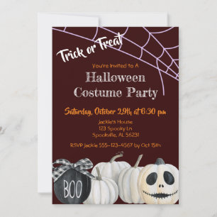 Trick or Treat Halloween Costume Party Invitation