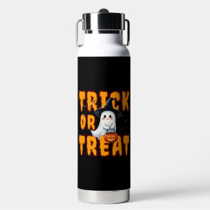 trick or treat halloween cute ghost pumpkin water bottle