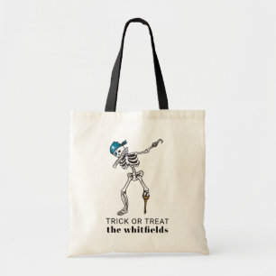 Trick or Treat Halloween Dabbing Pirate Custom Tote Bag