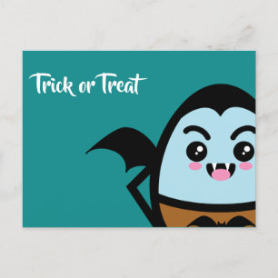 Trick or Treat - Halloween - Egg Dracula Invitation Postcard