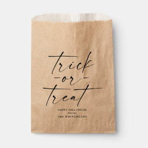 Trick or Treat Halloween Favour Bags