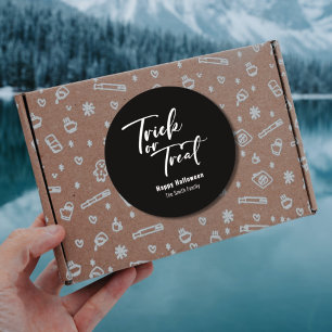 Trick or Treat Halloween Favour Treat Sticker