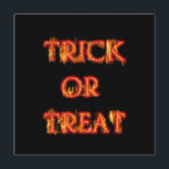 Trick or Treat Halloween Fire Party Invitation<br><div class="desc">Trick or Treat Halloween Fire Party Invitation. Customise the back for any event.</div>