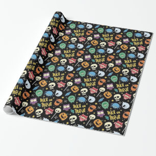 Trick Or Treat Halloween Friends Wrapping Paper
