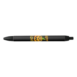 Trick Or Treat Halloween Funny Pumpkin Happy Hallo Black Ink Pen