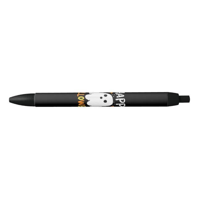 Trick Or Treat Halloween Ghost Black Ink Pen (Front)