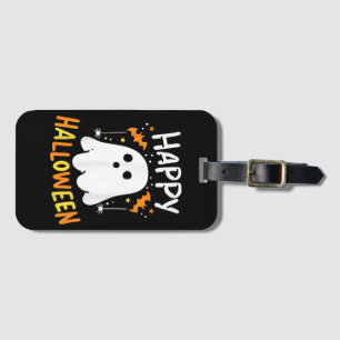 Trick Or Treat Halloween Ghost Luggage Tag