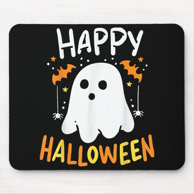 Trick Or Treat Halloween Ghost Mouse Mat (Front)