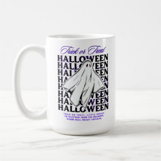 Trick Or Treat Halloween Ghost Mug | Cute Spooky 