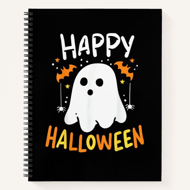 Trick Or Treat Halloween Ghost Notebook (Front)