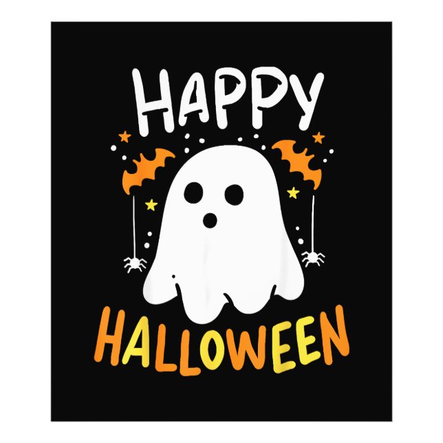 Trick Or Treat Halloween Ghost Photo Print (Front)
