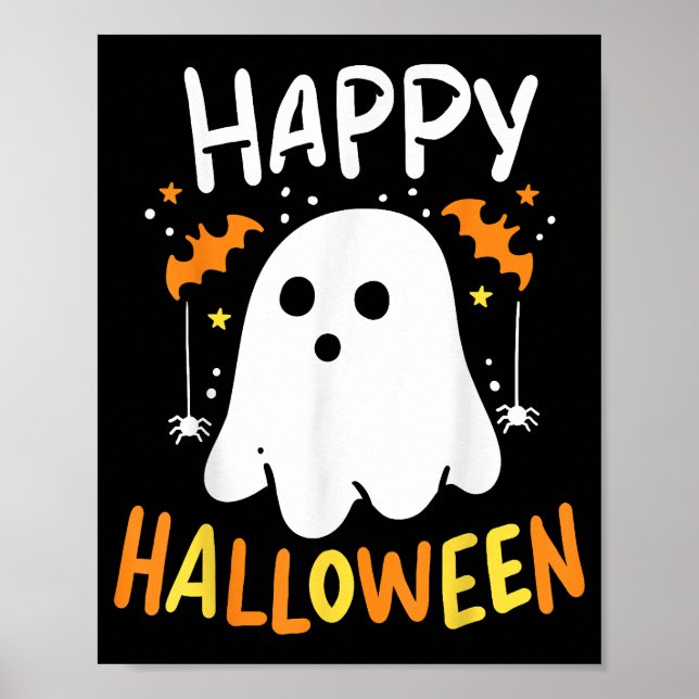 Trick Or Treat Halloween Ghost Poster (Front)
