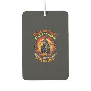 Trick Or Treat Halloween Ghost Pumpkin Haunted Hou Car Air Freshener