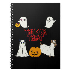 Trick or Treat Halloween Ghosts Notebook