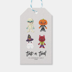 Trick or Treat Halloween gift tags