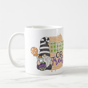 Trick or Treat Halloween Gnome Coffee Mug