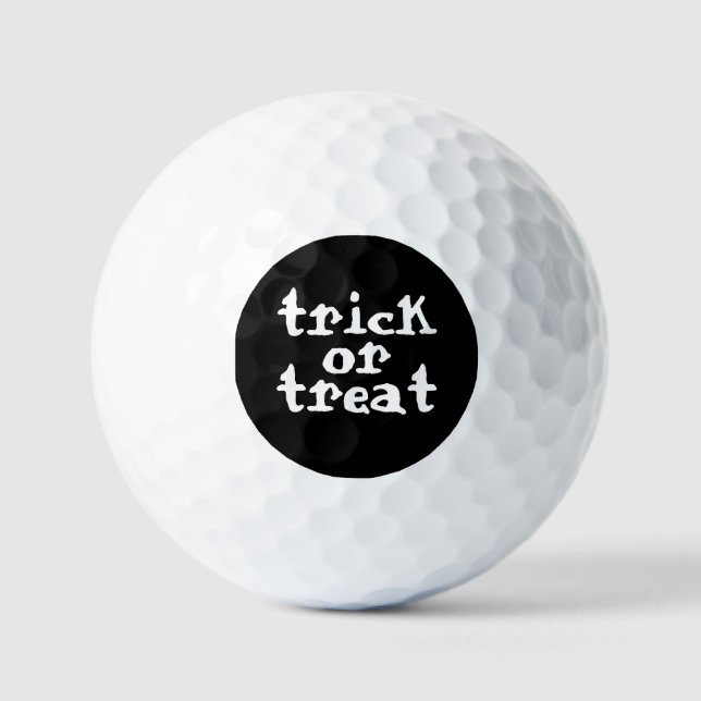 Trick Or Treat Halloween Golf Balls (Front)