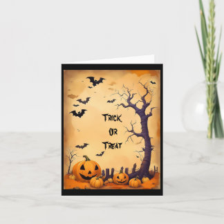 Trick Or Treat Halloween Greeting Card
