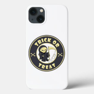 Trick or treat Halloween grim reaper character iPhone 13 Case