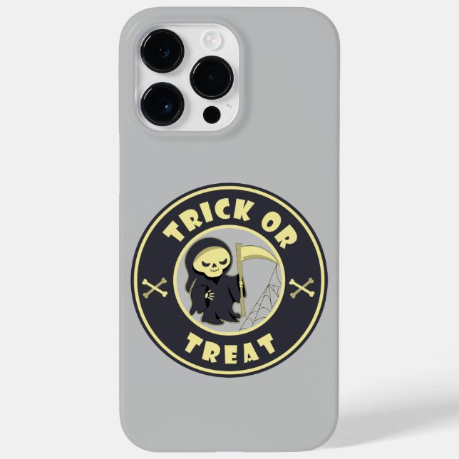Trick or treat Halloween grim reaper character Case-Mate iPhone Case (Back)